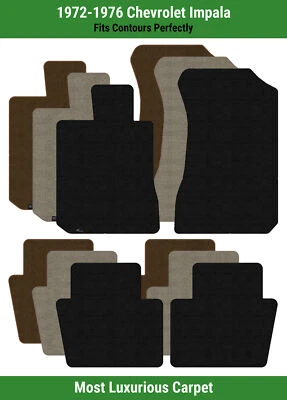 Lloyd Luxe Front & Rear Row Carpet Mats for 1972-1976 Chevrolet Impala  - Image 1 of 4