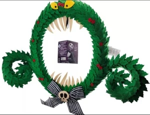 Disney Store Tim Burton Nightmare Before Christmas Monster Wreath 25 Year - NWT - Picture 1 of 1