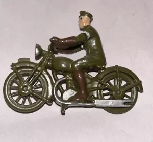 Vintage Britains Ltd. Army Signal Motorcycle Dispatch Rider Made in England - Bild 1 von 2