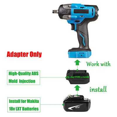 1x Adapter fits Makita 18v LXT Li-lon Batteries To Mastercraft PWR-POD 20V Tools