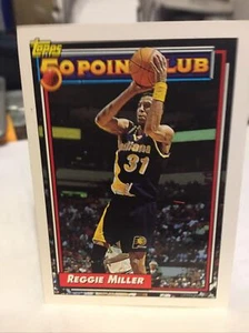1992-93 Topps Basketball # 215 Reggie Miller 50 Point Club - Picture 1 of 3