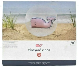 Bola de playa inflable jumbo Vineyard Vines para Target de 30 pulgadas - Imagen 1 de 1