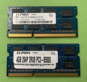 🟧ELPIDA 8GB (2x4GB) 2RX8 PC3-10600S RAM MEMORY EBJ41UF8BCS0-DJ-F - Afbeelding 1 van 2
