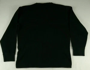 Polo Ralph Lauren Nachtwäsche Hemd Herren Gr. XL Schwarz Waffelstrick Langarm - Bild 1 von 6