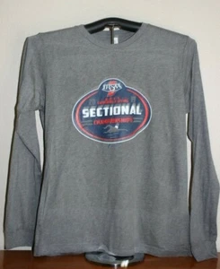 IHSAA 2019 BOY'S SWIMMING & DIVING SECTIONAL.. Long Sleeve T-Shirt Large in Gray - Picture 1 of 8