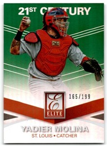 2015 Panini Elite 21st Century Green Yadier Molina 165/199 St. Louis Cardinals