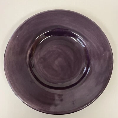 "Plato de postre para ensalada de 10"" púrpura lavanda salchicha de granero de cerámica" Foto 1 de 4