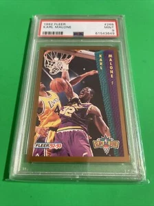 1992-93 Fleer Slam Dunk #268 Karl Malone PSA 9!! Utah Jazz NBA/ POP 7!! - Picture 1 of 3