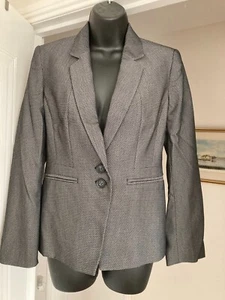 NEXT Petite dunkelgrau/schwarze Jacke - gefüttert - Größe 8 - sehr guter Zustand - Bild 1 von 9