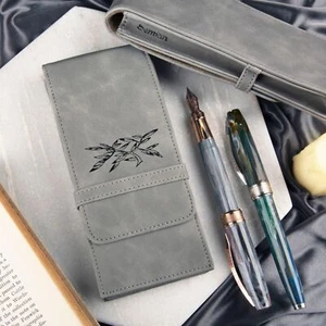Wearingeul 3-hole Leather Pen Pouch - Demian - NEW in Box - Picture 1 of 1