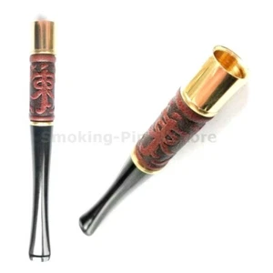 TOLKIEN Handarbeit Leder NORMALE Zigarettenspitze ZigarettenHalter 100 mm Neu - Bild 1 von 6