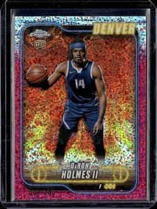 2024-25 Topps Chrome DaRon Holmes II Magenta Speckle Refractor 001/350 (56E) - Picture 1 of 2