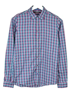 Tiger Of Sweden Groomsman Slim Fit Shirt Men (UK) 38 Casual Checked Buttons - Picture 1 of 9