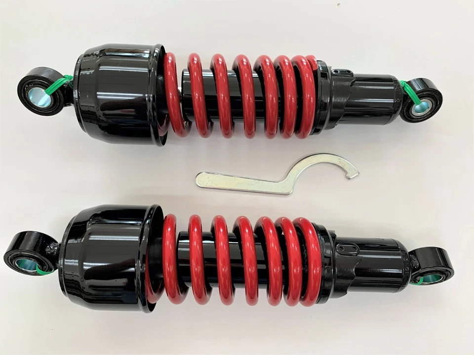 Amortiguadores Bobber cortos de alta resistencia Yamaha XV535 Virago 11" negros rojos Foto 1 de 1