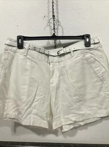 APT 9 - WOMEN - SHORTS w/BELT - WHITE - SIZE 16 (TW-3277) - Picture 1 of 6