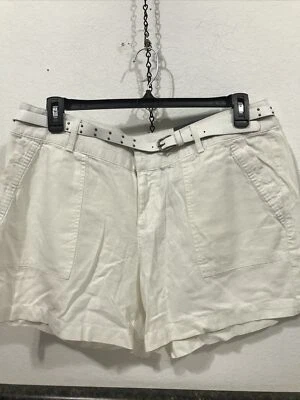 APT 9 - MUJER - SHORTS con CINTURÓN - BLANCO - TALLA 16 (TW-3277) Foto 1 de 4