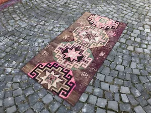 Turkish Antique rug Bohemian Area rug Oushak rug Vintage Rug Handmade Wool rug - Picture 1 of 10