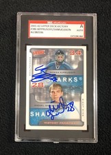 Miikka Kiprusoff & Mikael Samuelsson Signed 2001/02 Victory Card #386 SGC Cert