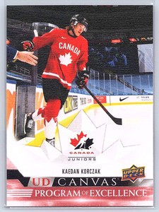 2022-23 Upper Deck Series 2 Program of Excellence UD Canvas #C267 Kaedan Korczak