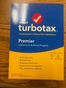 TurboTax Premier 2019 Investments & Rental Property NEW SEALED for Windows & MAC - Picture 1 of 2