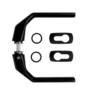 Maniglia 046 con scudi per porte e cancelli (125x80 mm) - Foto 1 di 3