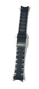 Seiko 5 SKZ Watch band Black Stainless Steel Bracelet 22mm Original Replacement - Picture 1 of 8