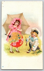 York, PA Dr. Neiman Zahnmedizin viktorianische Sammelkarte Kinder spielen schick draußen - Bild 1 von 2