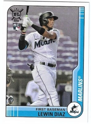 2021 Topps Big League #26 Lewin Diaz RC Miami Marlins - Image 1 of 2