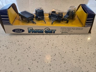 Ertl Ford Farm Set 1:64 Scale Ford Tractor & Farm Machinery #1378 New In Box NOS - Image 1 of 4