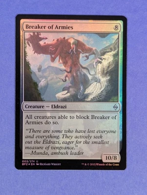 MTG Magic: Battle for Zendikar: Breaker of Armies Foil #003/274 Uncommon - NM - Image 1 of 2