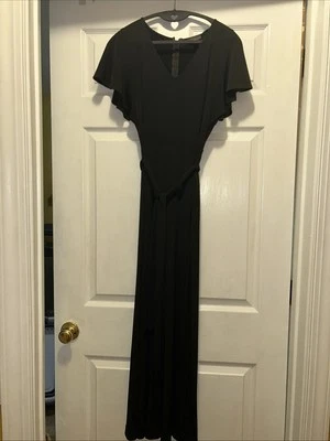 Mono The Limited negro manga acampanada cinturón manga corta pierna ancha PXS elástico Foto 1 de 4