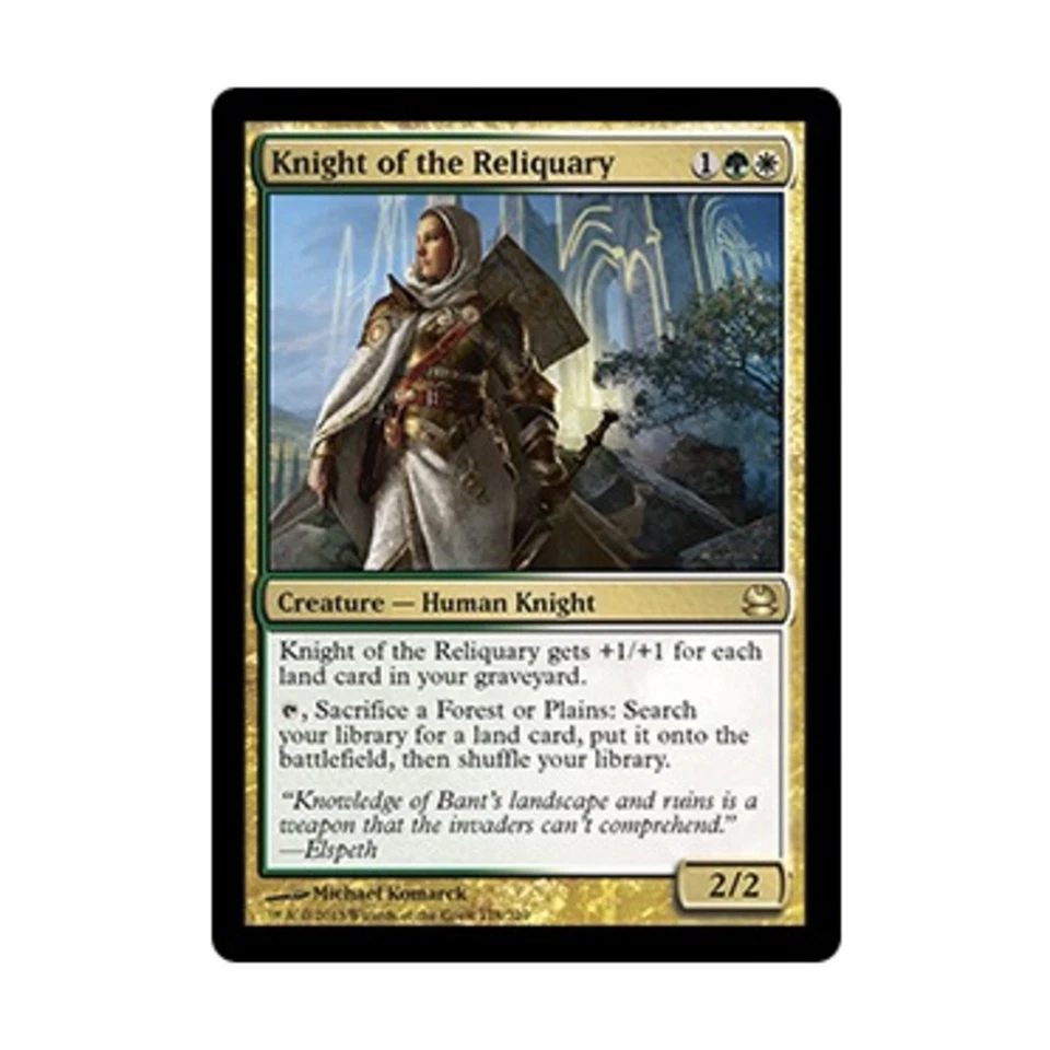 WOTC MtG Modern Masters 2013 Knight of the Reliquary (R) EX - Image 1 of 1