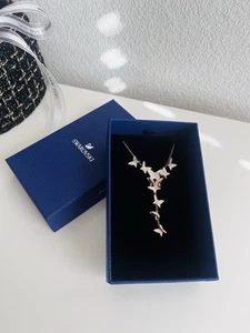 NWT Swarovski Lilia Y necklace Butterfly Rose Gold tone plated Necklace - Picture 1 of 3
