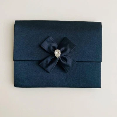 Женская сумка Yves Saint Laurent Ysl клатч B BRibbon черная атласная версия B BLimited - Изображение 1 из 4