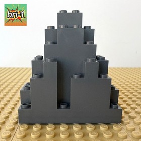 LEGO Castle, Fantasy: Dark Gray Rock Panel 3 x 8 x 7 Triangular 6083, 7097 PARTS