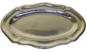 Vintage 925 Silver a Ceron Mexico 10" Oval Tray ~ 190 grams - Picture 1 of 6
