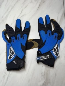 THOR Motocross Riding Gloves Size 9 Adult Medium Black Blue Brown - Bild 1 von 8