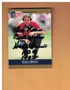 TARJETA DE GOLF HALE IRWIN AUTOGRAFIADA 1990 PRO SET FIRMADA COMO NUEVA - Imagen 1 de 1