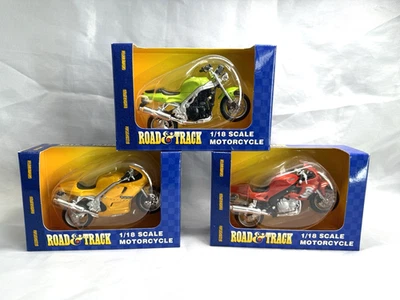 NUEVO EN CAJA Maisto Road & Track Series JUEGO DE 3 motocicletas Triumph Daytona, RS, Speed Tr Foto 1 de 4