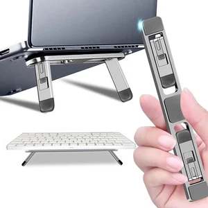 Laptop Computer Stand Keyboard for Desktop Adhesive Heat silver - Picture 1 of 9