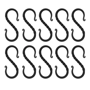 Viking Iron S Shaped Hook Set of 10 Iron Hanging Cooking Stand Camping Access... - Bild 1 von 8