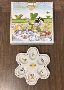 Paul Cardew Alice In Wonderland Deviled Egg Plate 2011 w Original Box - Picture 1 of 6