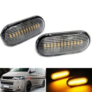 2x LED-Seitenmarkierungsleuchten für VW T5 Dynamic Blinker/Signalwiederholer - Picture 1 of 16