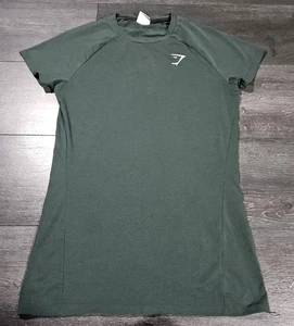 Gymshark Critical 2.0 T-Shirt Herren S Grün Stretch Muscle Fit Logo SS Training - Bild 1 von 8