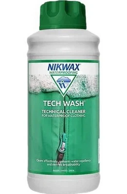 1L Nikwax Tech Wash Waschfreier Reiniger für Nasswetter Kleidung & Ausrüstung