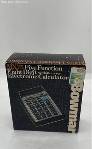Vintage Bowmar MX75 Five Function Calculator w Box WORKS - Picture 1 of 9
