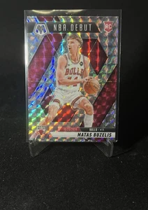 2024-25 Panini Mosaic Matas Buzelis NBA Debut Silver Mosaic Prizm Rookie #257 RC - Foto 1 di 2