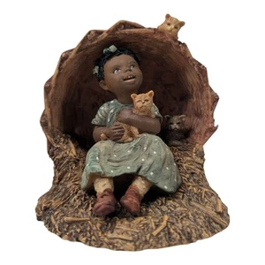 Martha Holcombe Miss Martha's 1991 Figurine -SADIE They Can't Find Us Here Cats - Picture 1 of 6