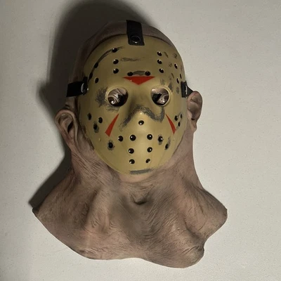 Rubie's Jason Voorhees Deluxe Mask Friday The 13th Removable Hockey Mask RARE  - Image 1 of 4