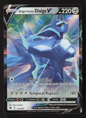 Origin Forme Dialga V Ultra Rare SWSH10: Astral Radiance 113/189 NM - Image 1 of 2